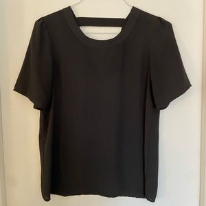 Gray Short Sleeve Shirt Size Small by Halogen - V back